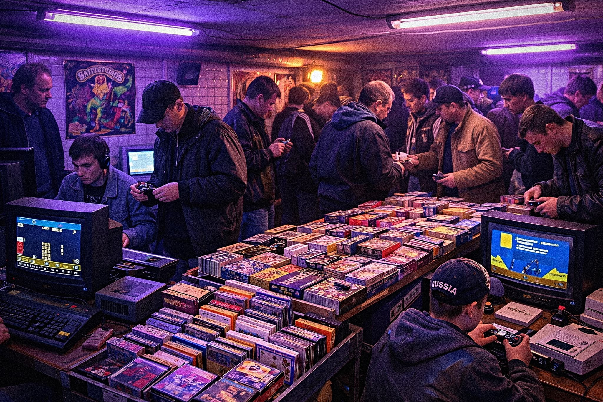 Unidentified Hacker in Retro Computing Scene from "White Hacker" Series Chapter 13